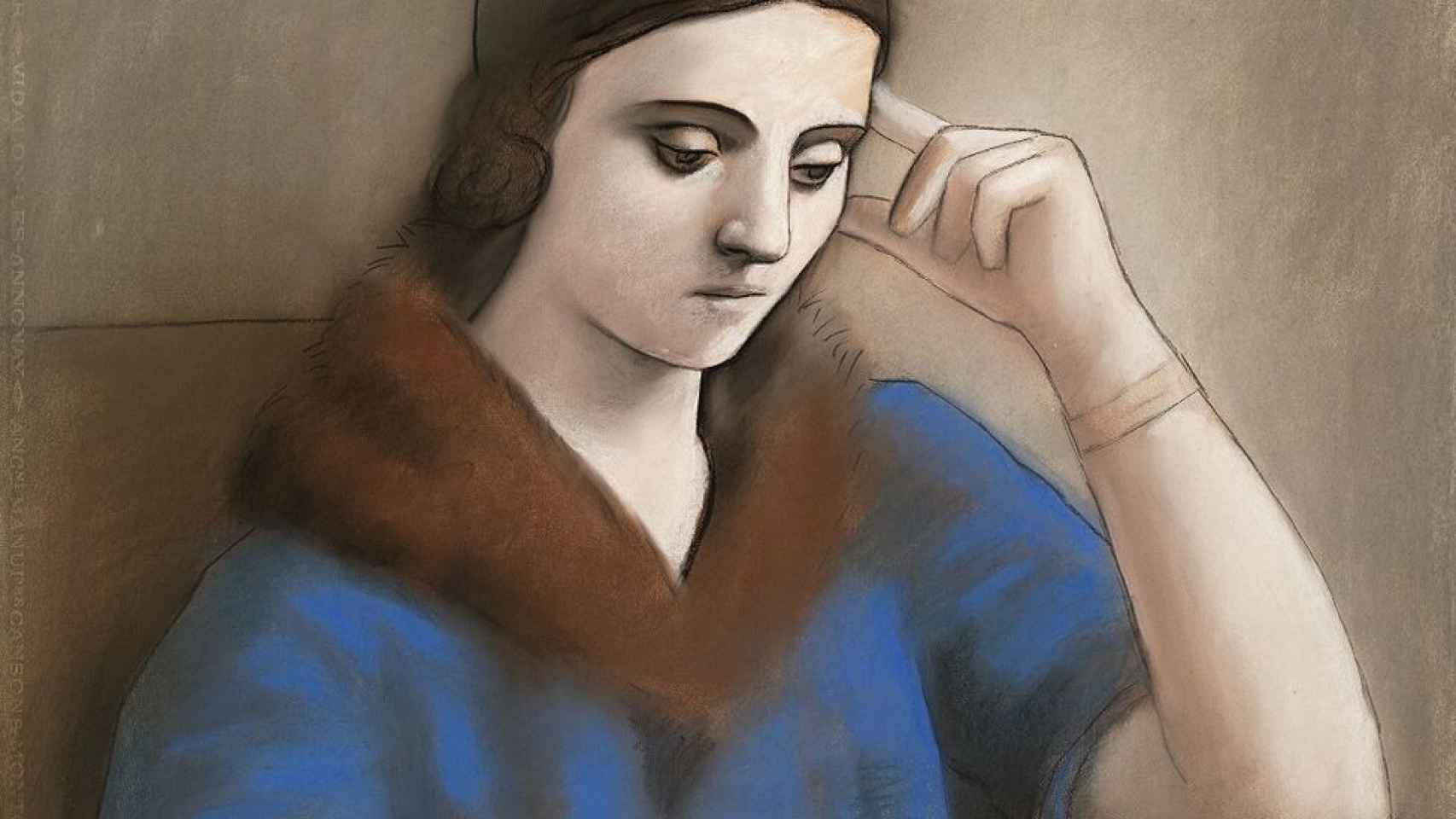 'Olga pensativa' (1923).
