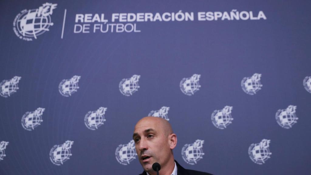 Luis Rubiales, en rueda de prensa