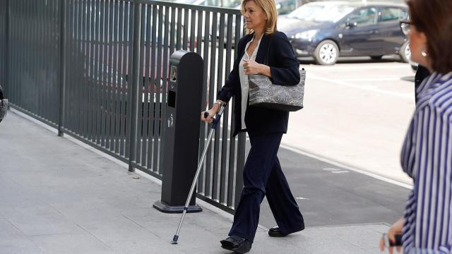 María Dolores de Cospedal declara como testigo en el juicio de los 'ordenadores de Bárcenas'.