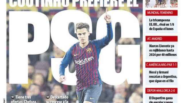 La portada del diario Mundo Deportivo (21/06/2019)