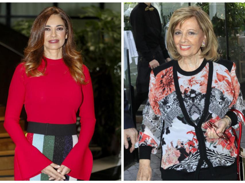 Mariló junto a Teresa Campos en montaje JALEOS.
