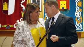 Tita García junto a Emiliano Garcia-Page tras su investidura como alcaldesa de Talavera