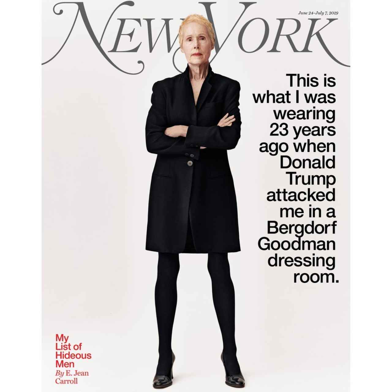 La portada de 'New York Magazine' con el testimonio de E. Jean Carroll.