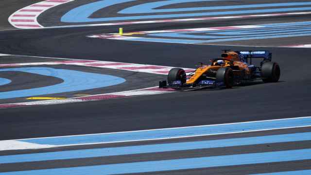 Carlos Sainz en la sesión de clasificación del GP de Francia