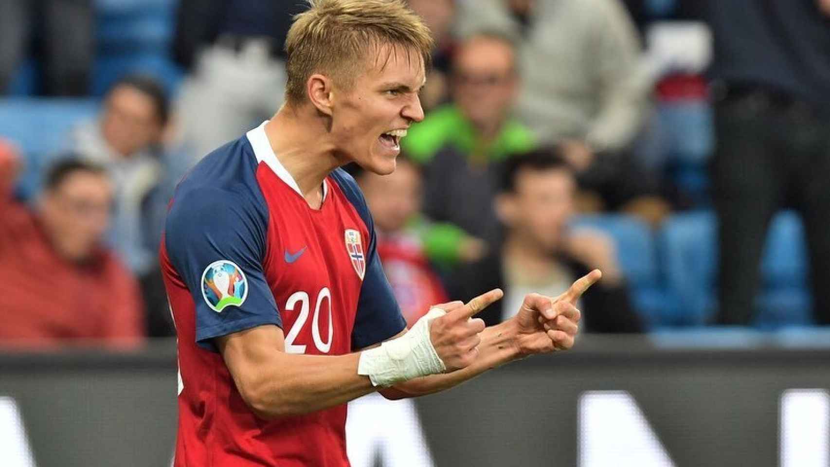 Odegaard, en un partido con la selección de Noruega. Foto: Instagram (@odegaard.98)