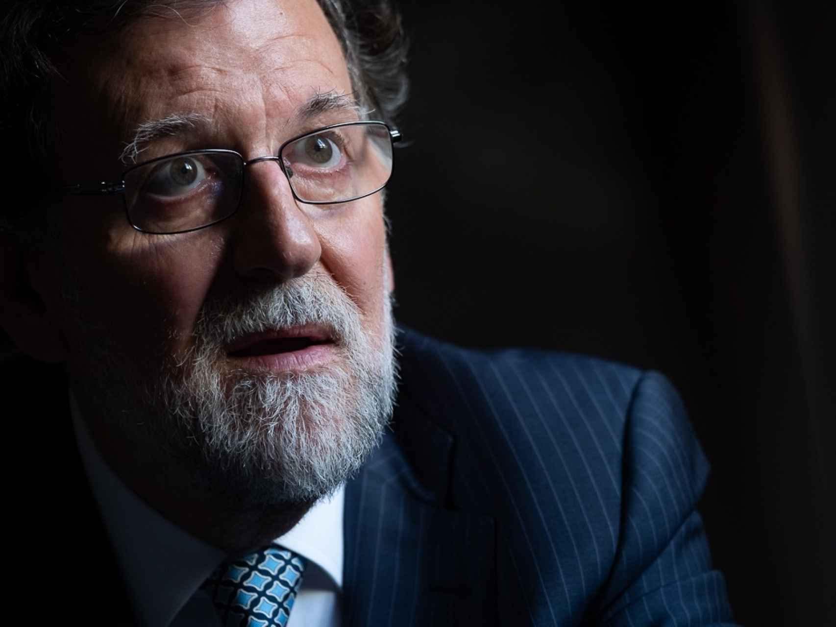 Mariano Rajoy, durante la entrevista con Diario de Avisos