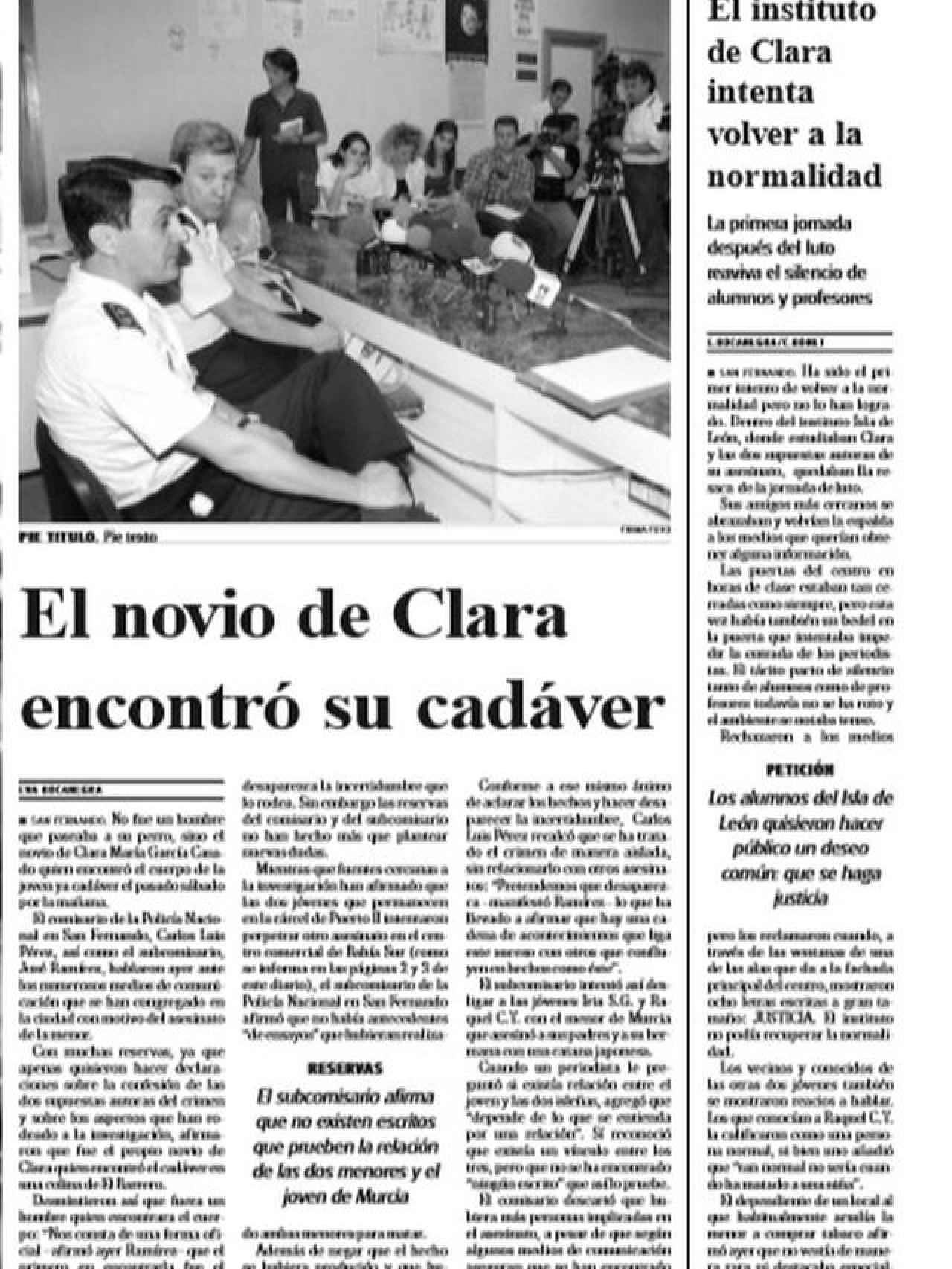 Los periódicos de la época, como Diario de Cádiz, siguieron día a día el devenir de un caso que conmocionó a España.