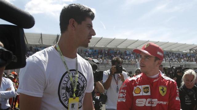 Courtois en el GP de Francia de F1.