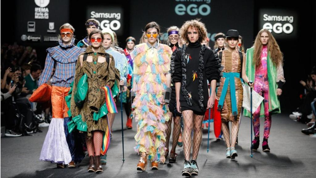 Desfile de Anel Yaos en el Samsung Ego de la Mercedes-Benz Fashion Week Madrid.
