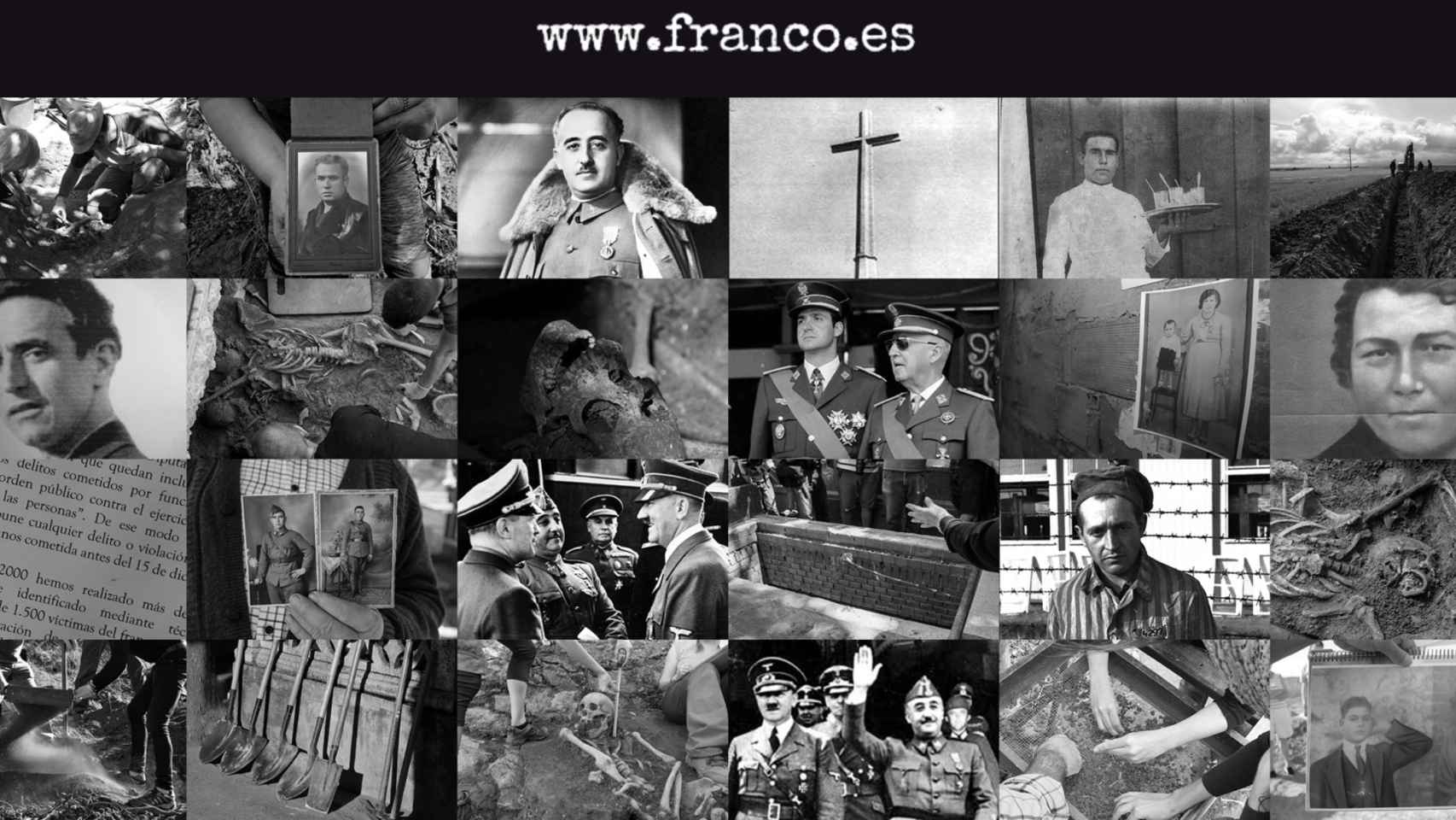 Fotografía de apertura de la página 'www.franco.es'.