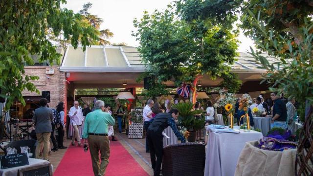 Patio del restaurante Venta de Aires.