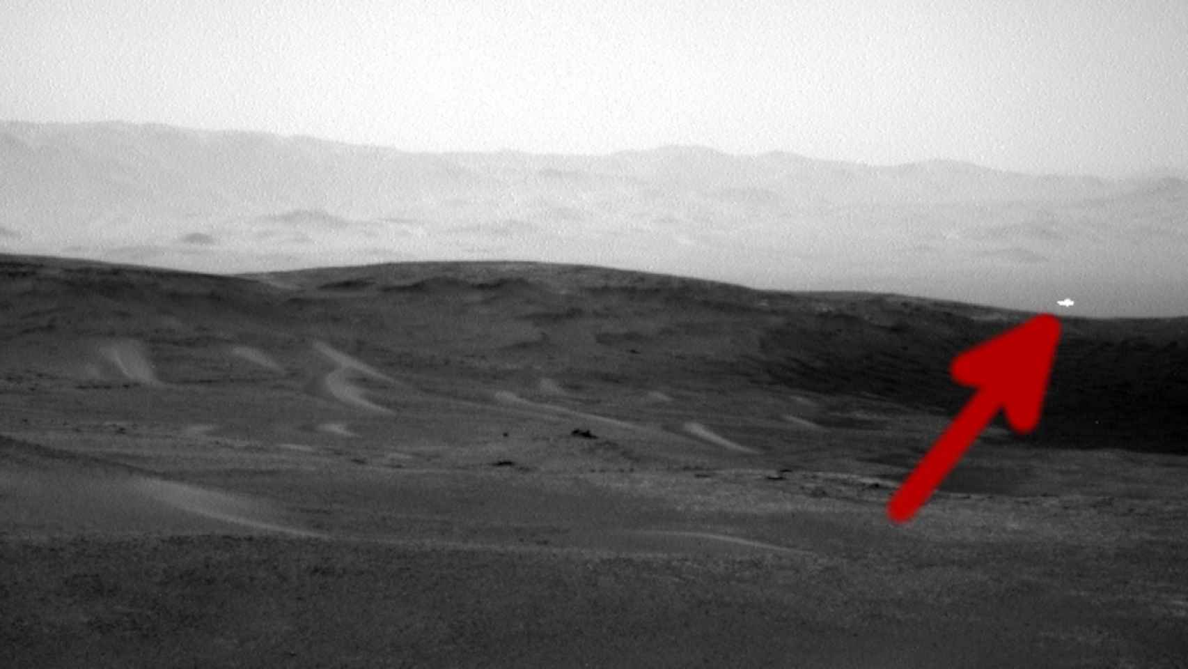 La NASA detecta una extraña luz en Marte, pero tiene su explicación