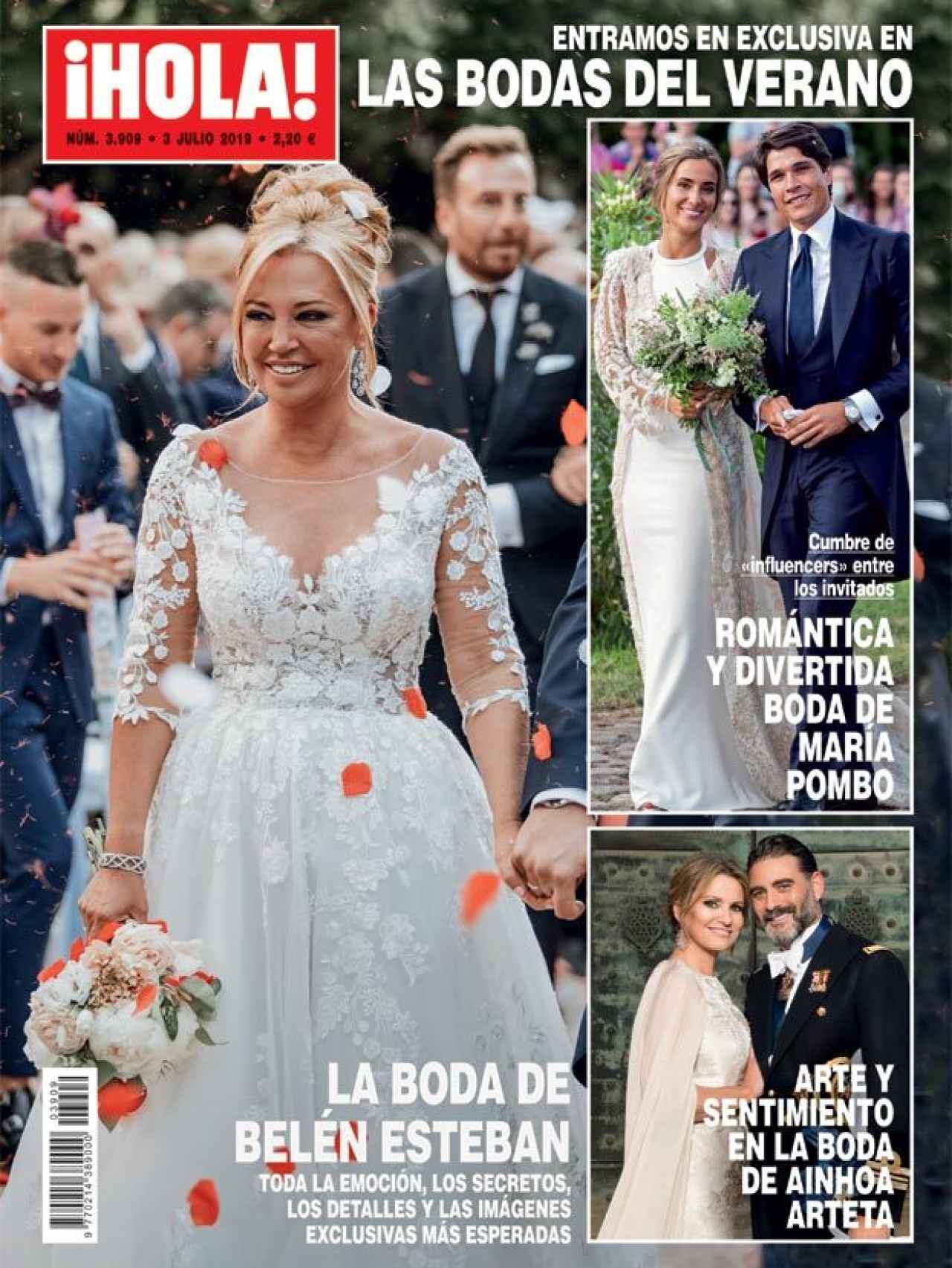Portada de la revista '¡HOLA!' con la exclusiva de la boda de Belén Esteban.