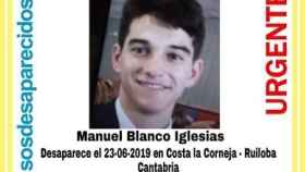 Manuel Blanco, el menor desaparecido