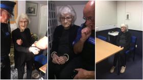La mujer, detenida en las dependencias policiales de Gran Manchester (Reino Unido). Foto: Twitter.