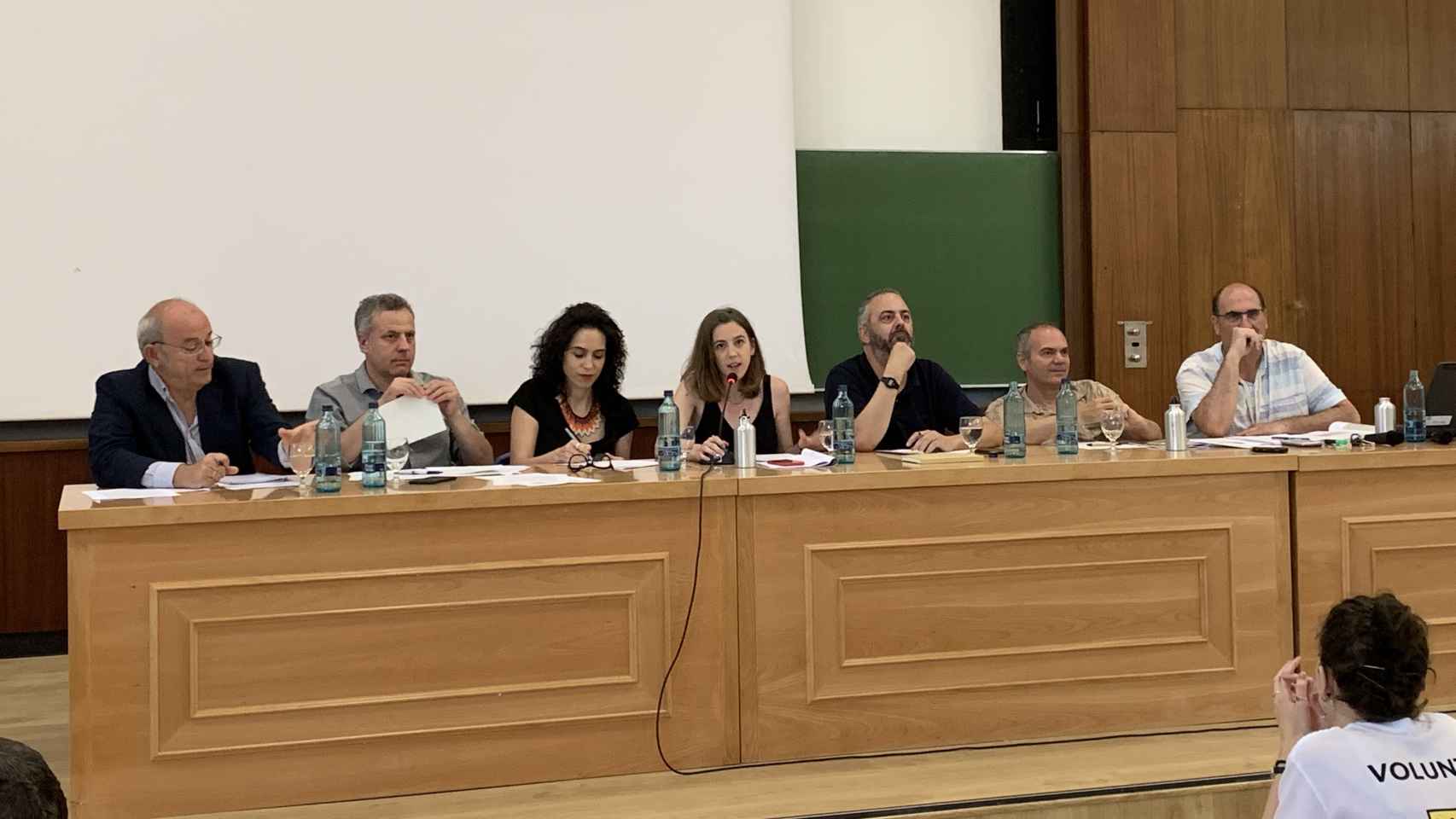 Los participantes de la mesa redonda 'Las políticas de la memoria en la España del silgo XXI'.