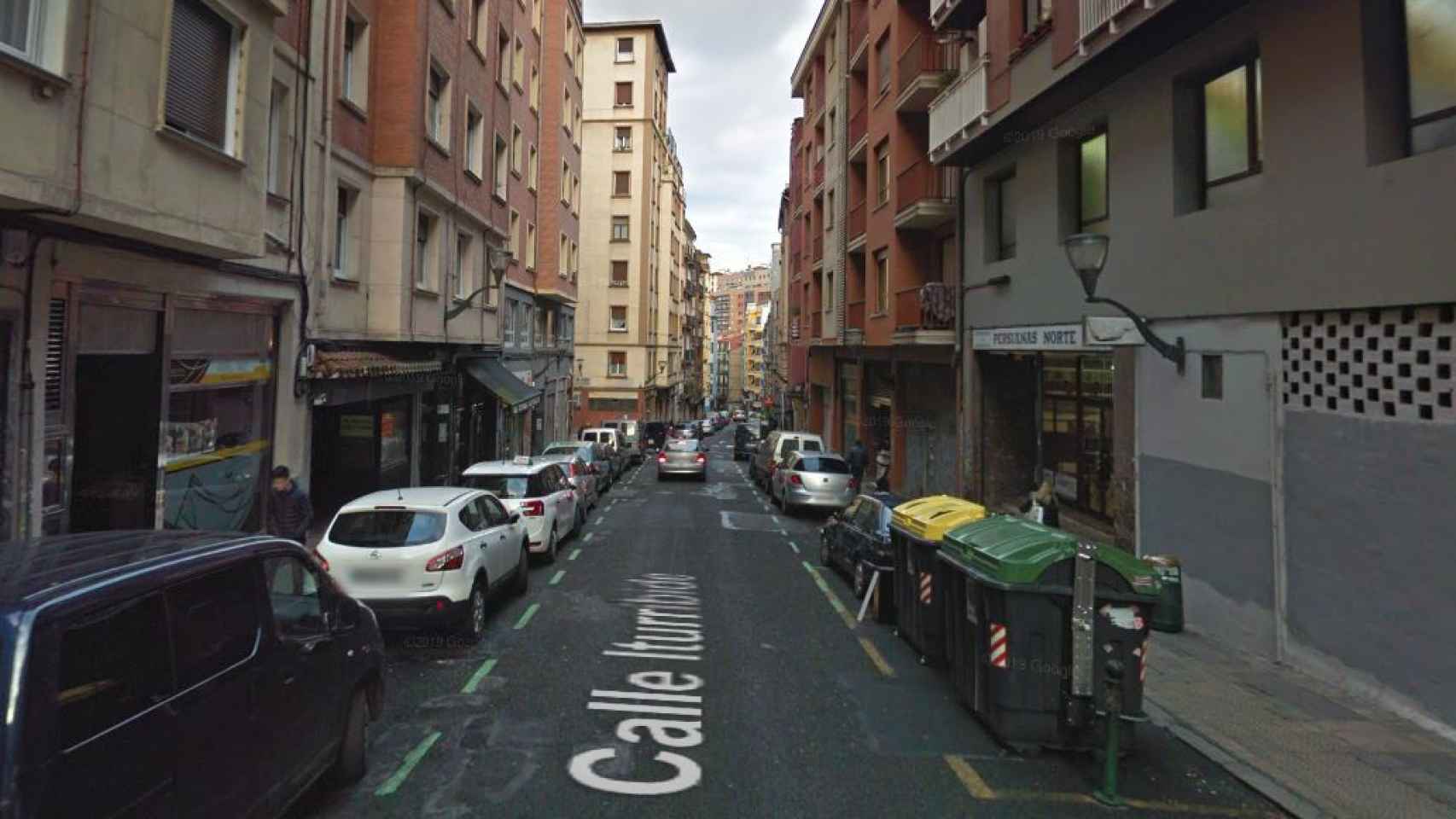 Calle de Bilbao en la que sucedieron los hechos