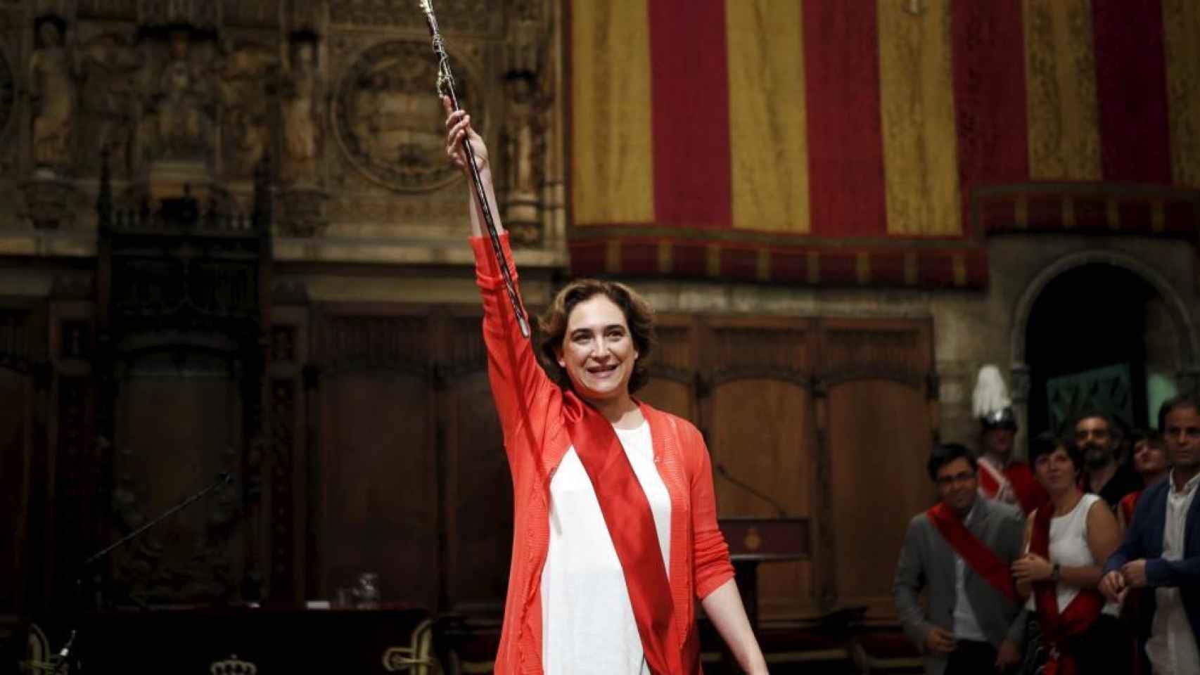 La alcaldesa de Barcelona, Ada Colau (Barcelona en Comú).