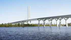 Imagen del puente de Champlain, construido por ACS.