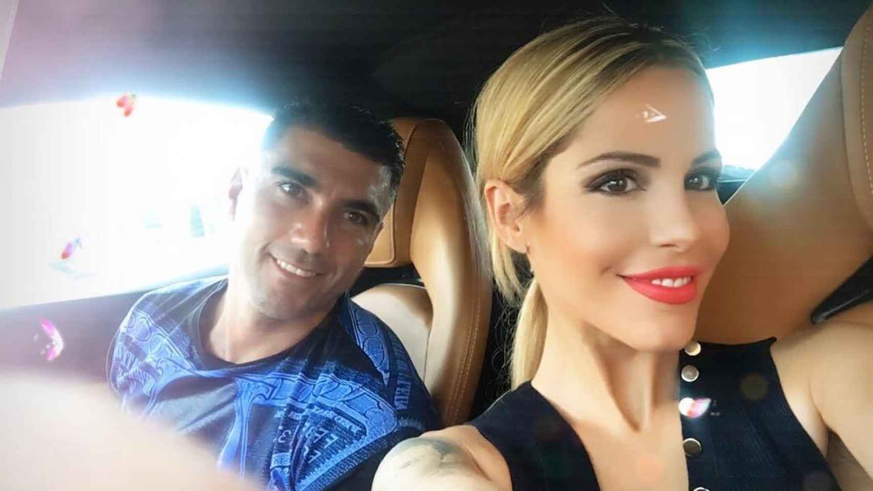 José Antonio Reyes y Noelia López en una imagen de sus redes sociales.
