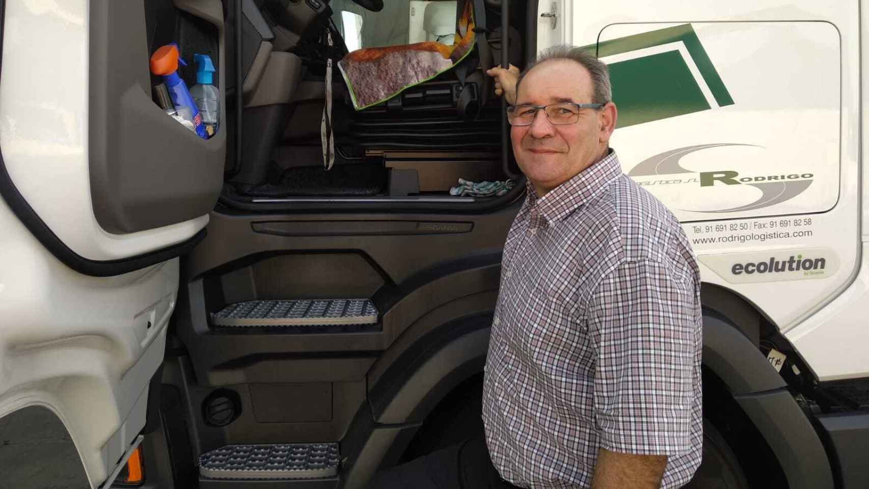 José Luis Rodrigo estuvo hasta hace 17 años trabajando como camionero.