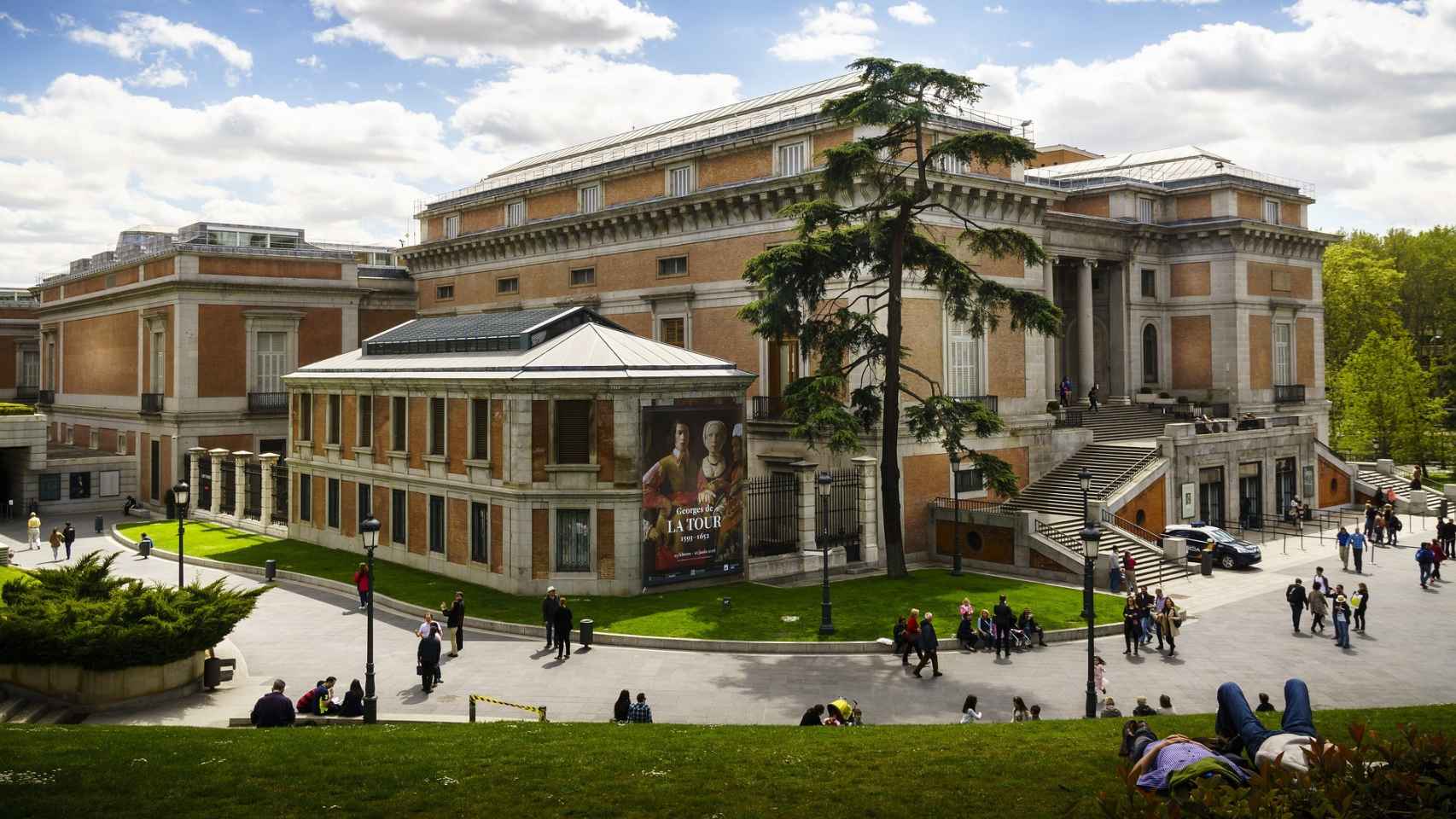 Vista panorámica del Museo del Prado de Madrid.