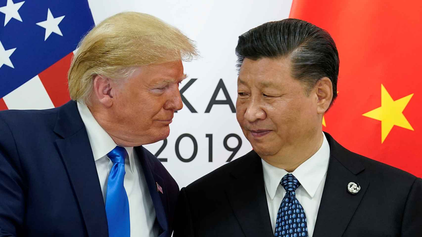 Trump junto a Xi Jinping en la cumbre del G-20