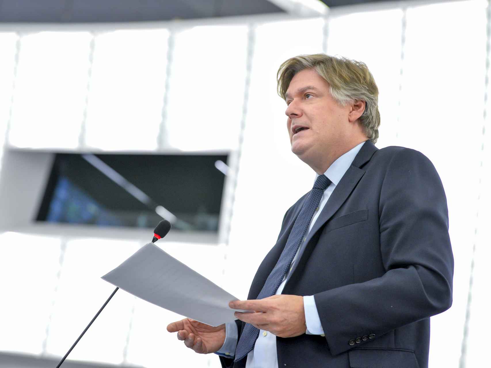 Antonio López-Istúriz, durante una intervención ante el pleno de la Eurocámara