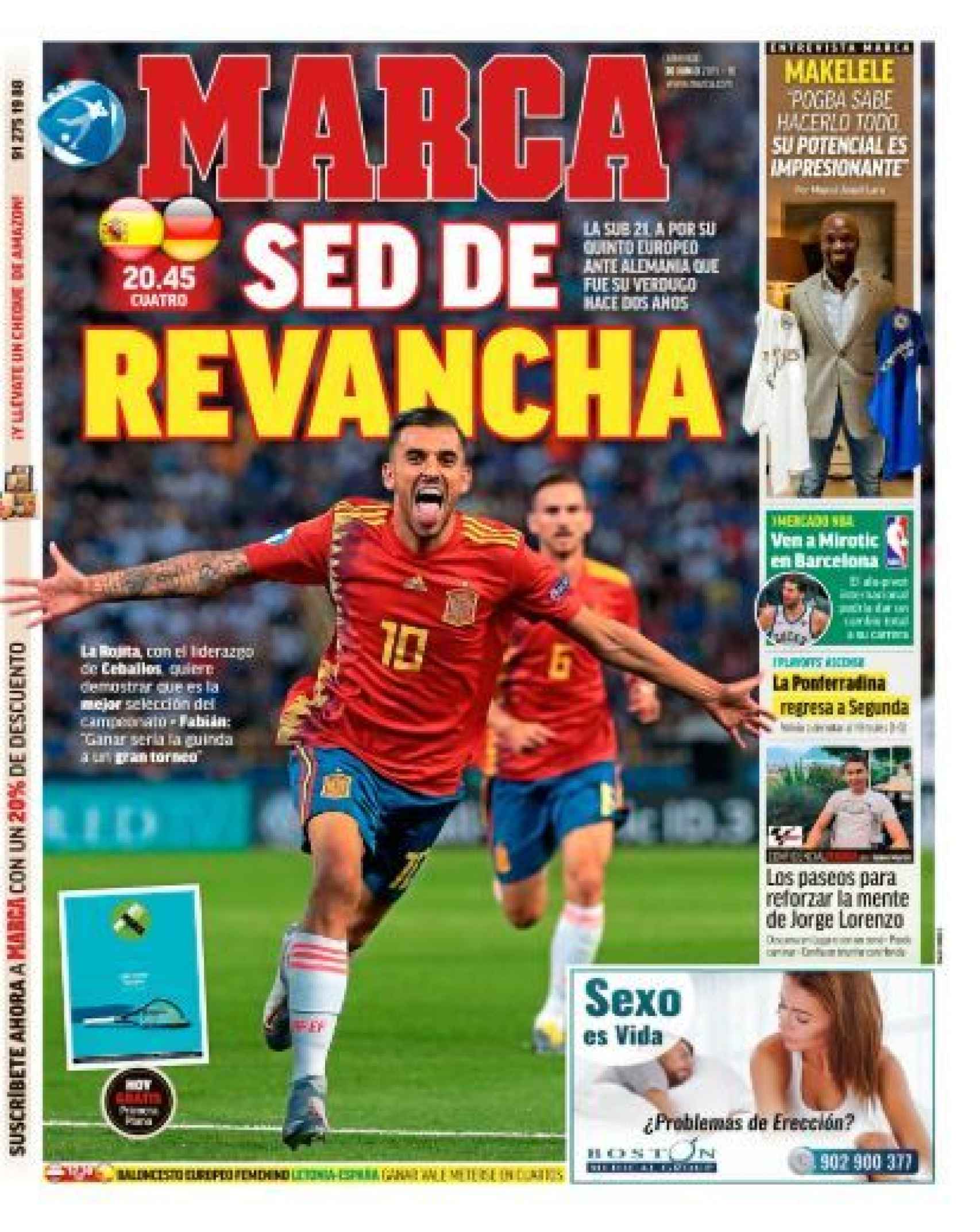 La portada del diario MARCA (30/06/2019)
