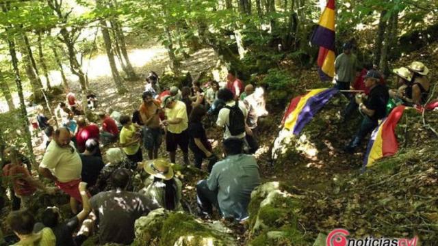 Imagen de archivo de un acto de homenaje de Pozo Grajero