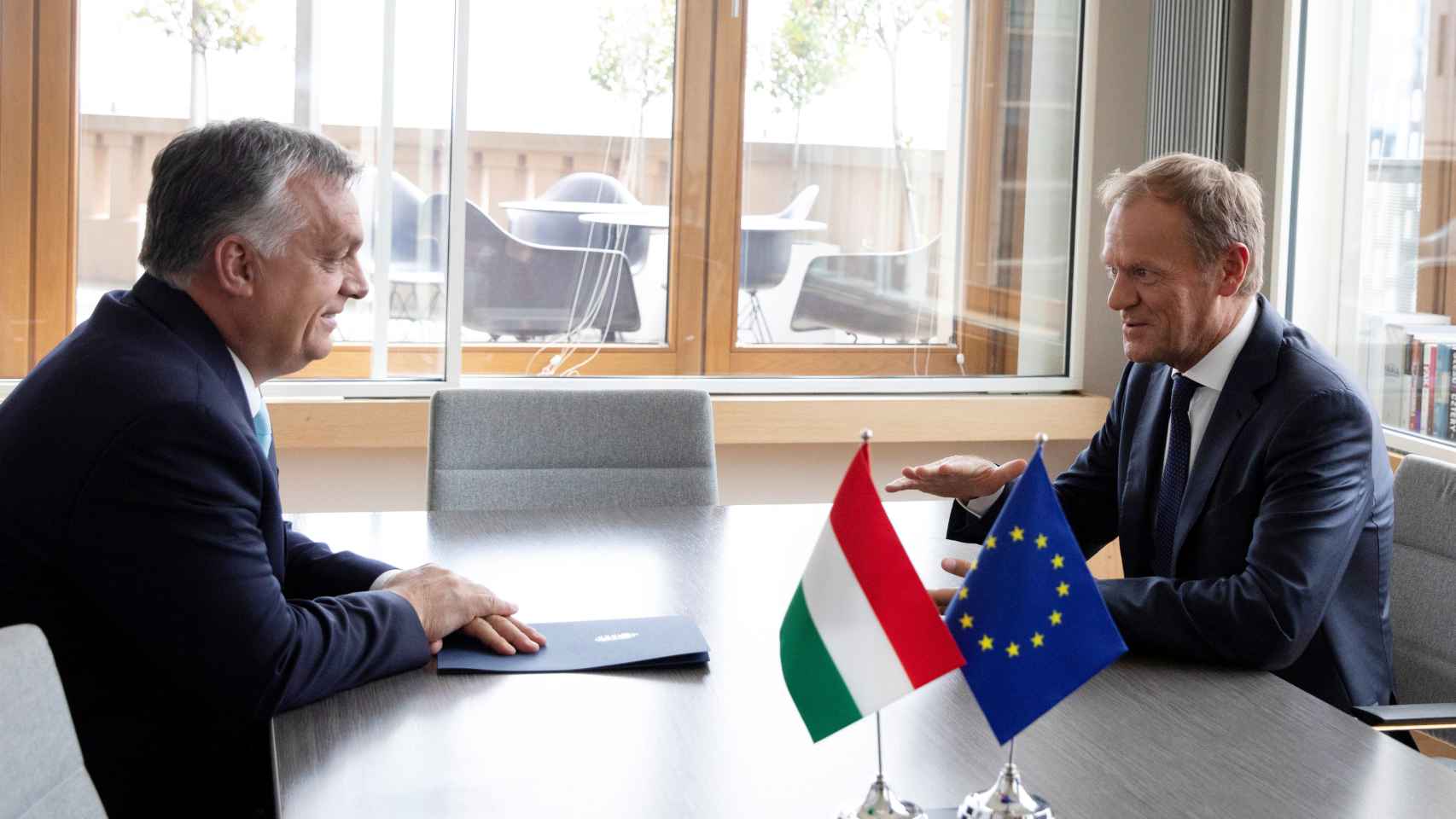 Encuentro entre Donald Tusk y Viktor Orban, Primer Ministro de Hungría.