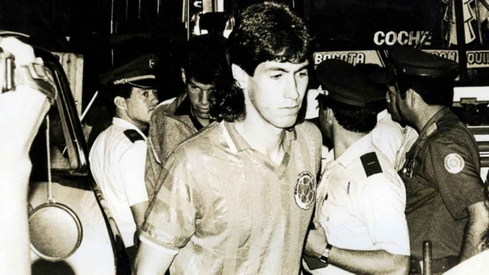 Andrés Escobar, con la selección de Colombia