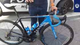 Bicicleta robada durante el Campeonato de ciclismo en ruta. Foto: Twitter (@MurciaPolicia)