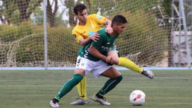 Ángel Crespo en su época en el filial del Toledo