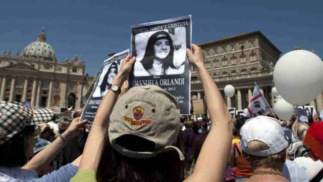Manifestación en el Vaticano para pedir justicia por la joven desaparecida.