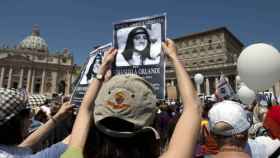 Manifestación en el Vaticano para pedir justicia por la joven desaparecida.