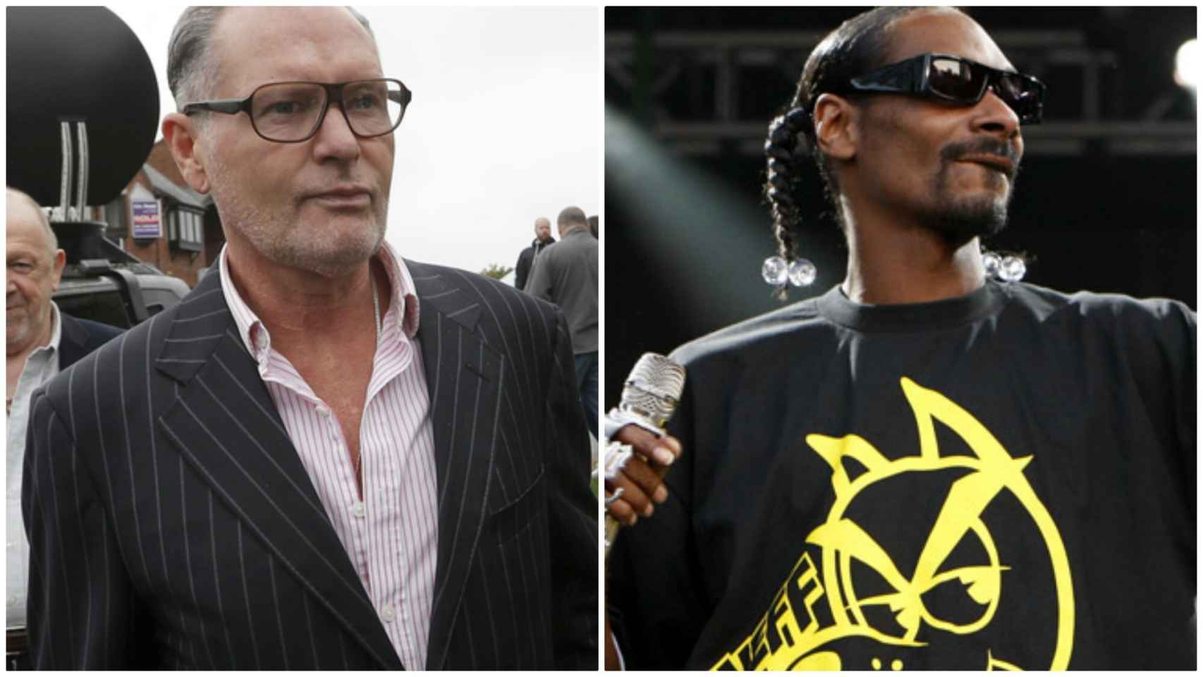 Paul Gascoigne y Snoop Doog.