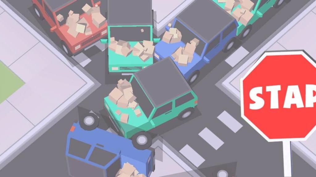 Puzles y choques de coches este juego te reta a controlar la circulación