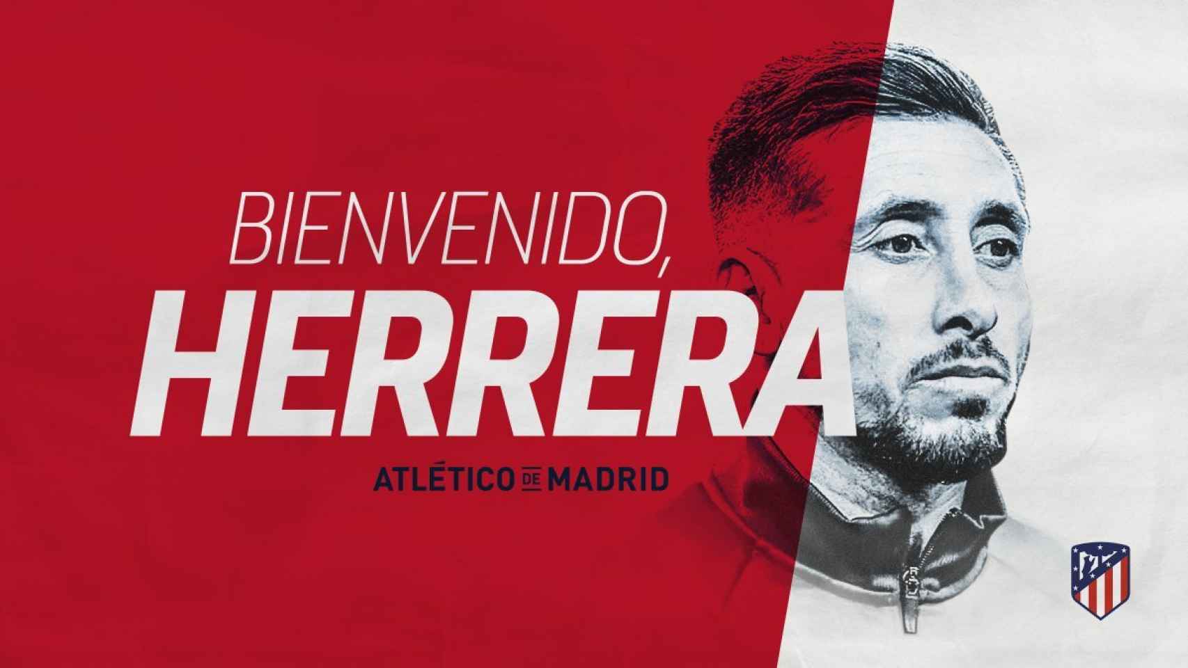 Herrera, nuevo jugador del Atlético de Madrid. Foto: Twitter (@Atleti)