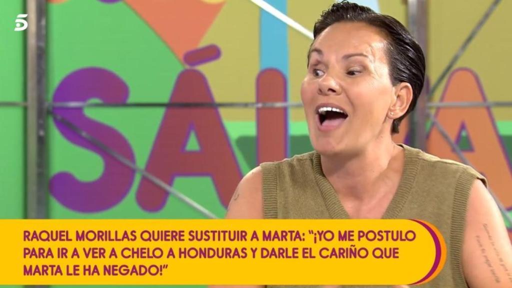 Raquel Morillas en su última intervención en 'Sálvame Naranja'.