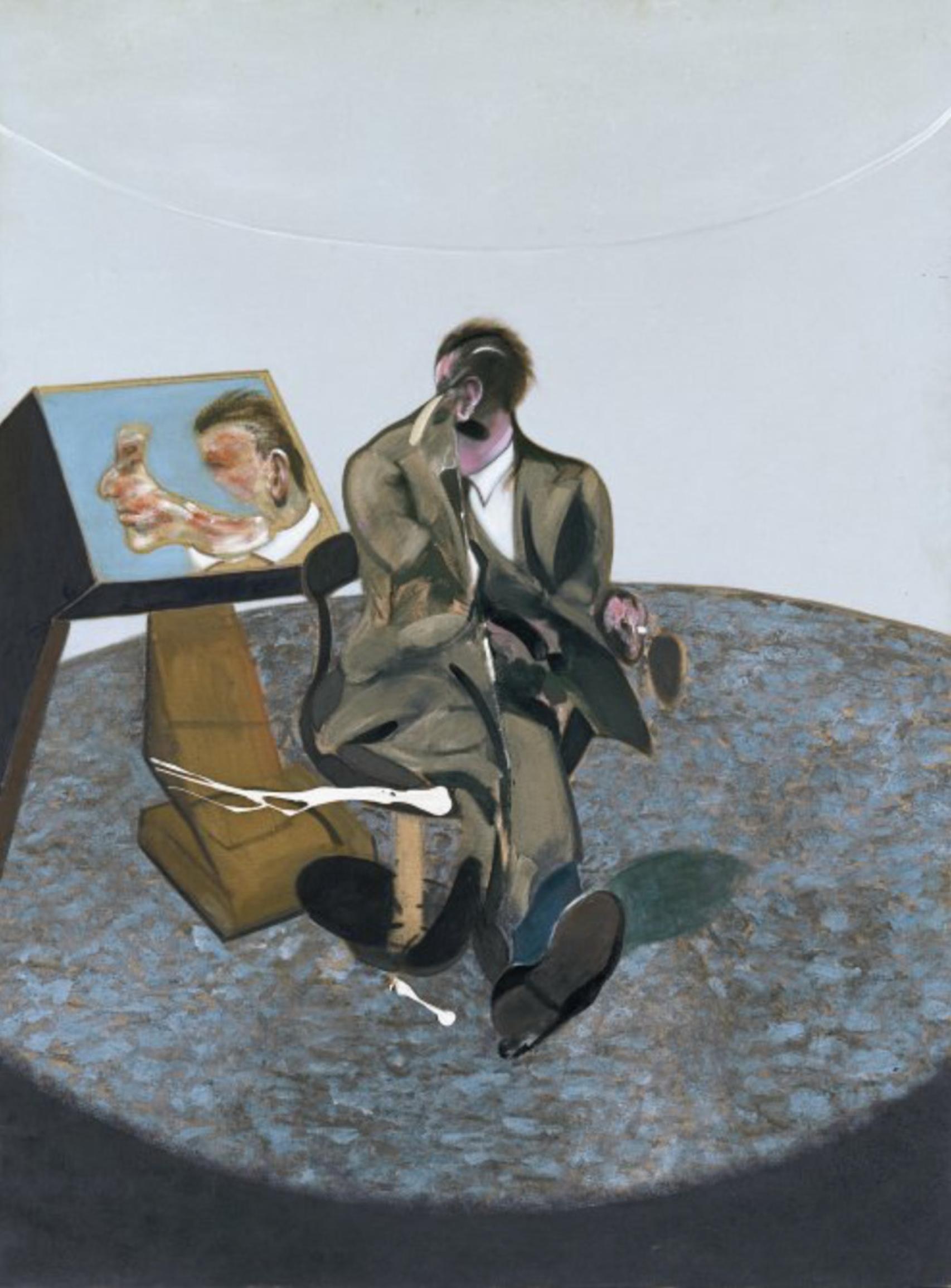 Retrato de George Dyer en un espejo (1968).