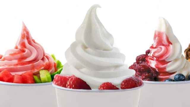 Unos yogures helados como los que podemos encontrar en las yogurterías.
