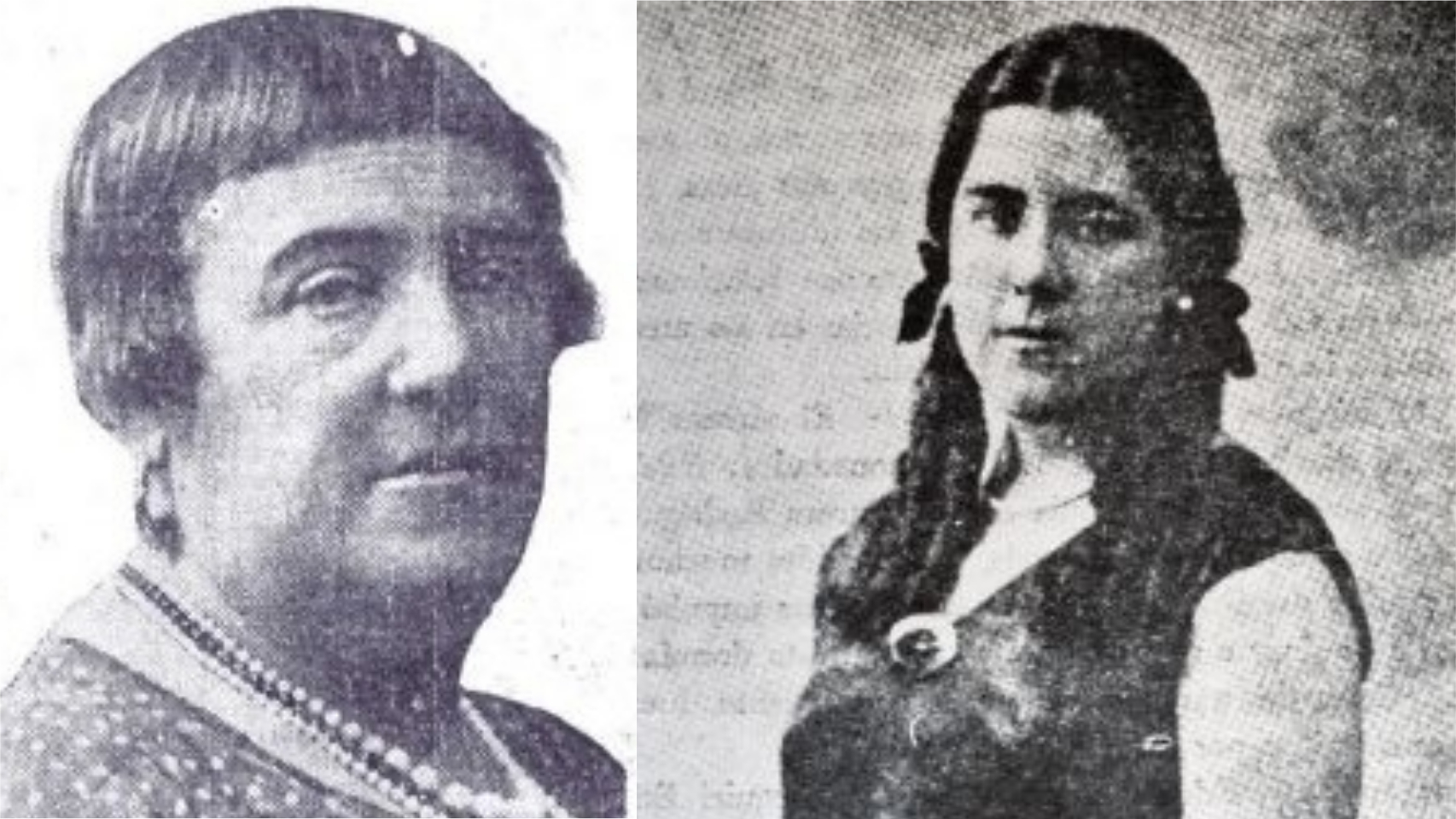 Aurora Rodríguez y su hija Hildegart.