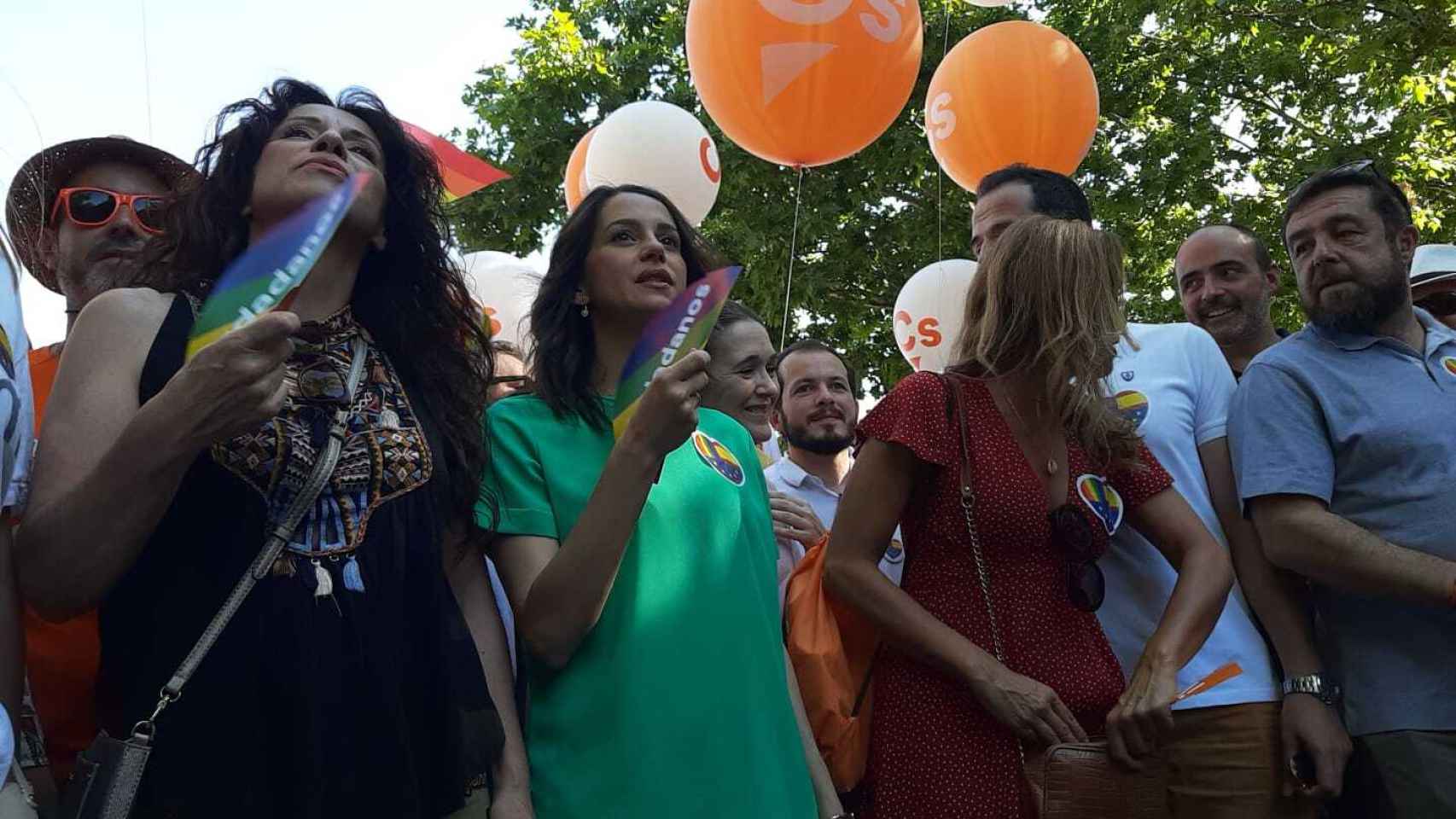 Inés Arrimadas, en la marcha del Orgullo 2019.