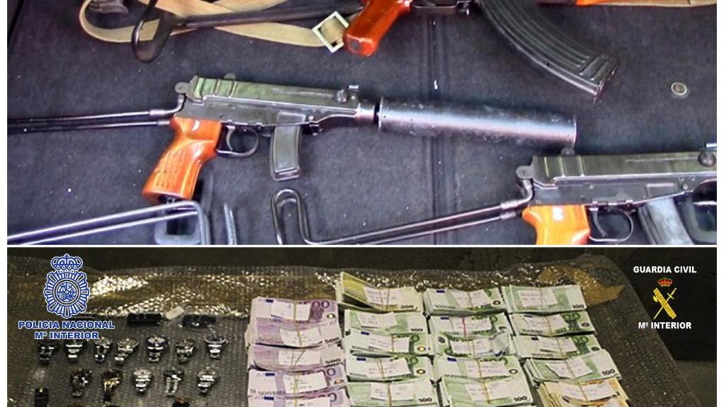 Arrmas de guerra del grupo criminal holandés.