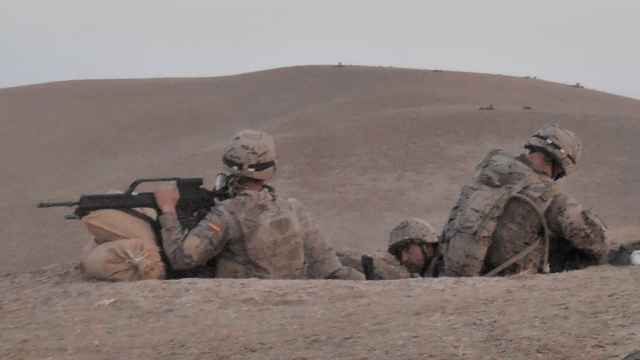 Militares españoles en la operación Estaca en Afganistán.