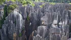El bosque de piedra en la provincia china de Yunnan.