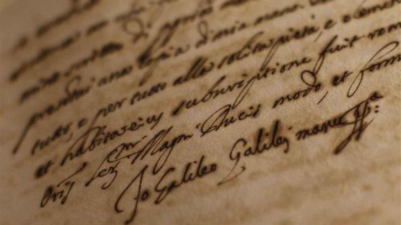 Uno de los documentos sobre Galileo conservados en los Archivos Secretos del Vaticano.