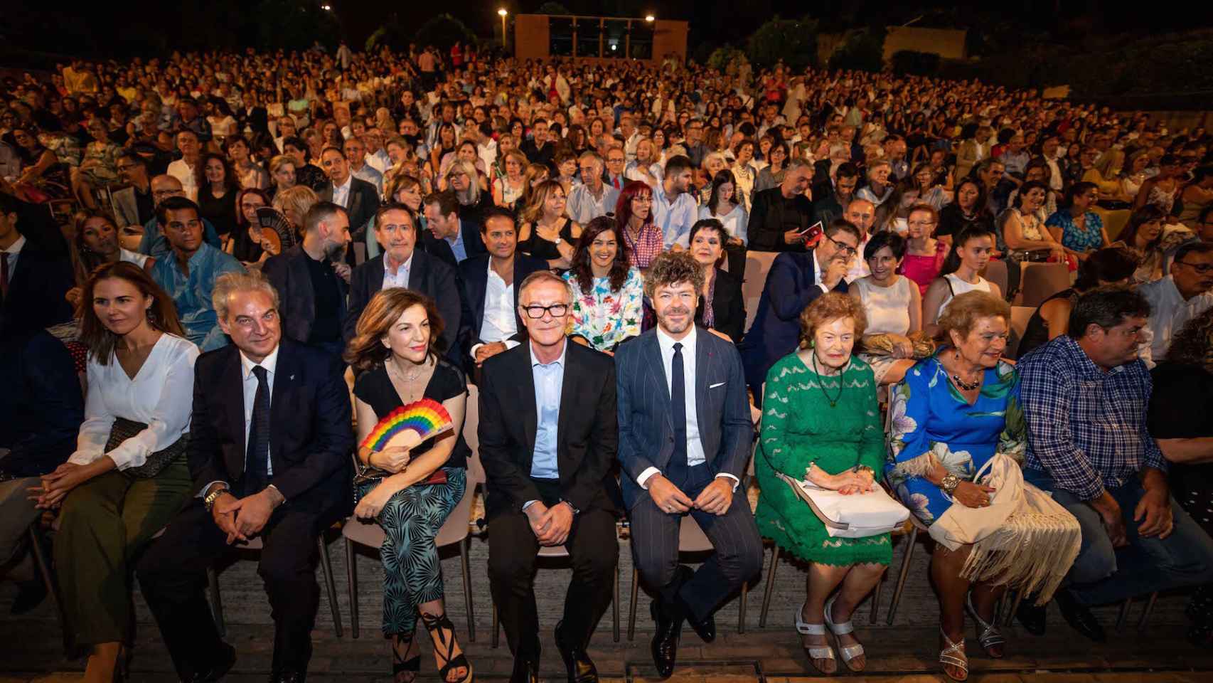 En el centro, el ministro de Cultura, José Guirao, y Heras-Casado.