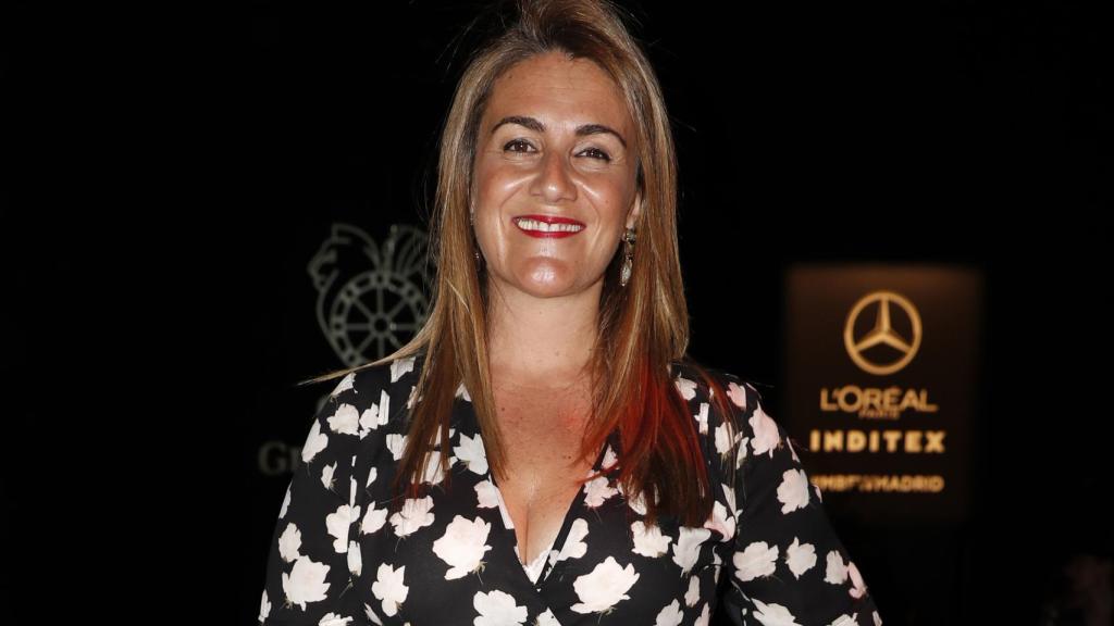 Carlota Corredera, en el 'front row' del desfile de Hannibal Laguna.